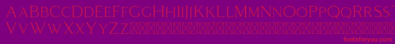 Coldiac Font – Red Fonts on Purple Background