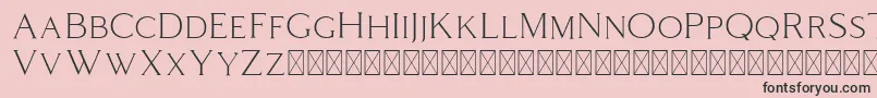 Coldiac Font – Black Fonts on Pink Background