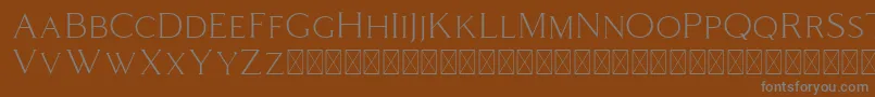 Шрифт Coldiac – серые шрифты на коричневом фоне