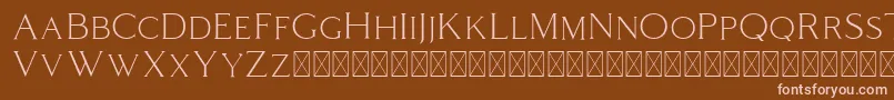 Coldiac Font – Pink Fonts on Brown Background