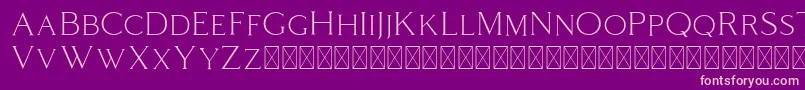 Coldiac Font – Pink Fonts on Purple Background