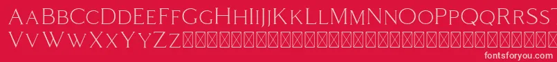 Coldiac Font – Pink Fonts on Red Background