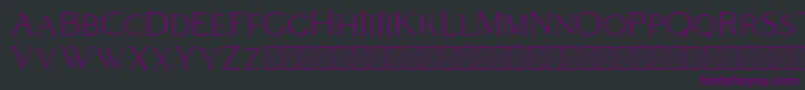 Coldiac Font – Purple Fonts on Black Background