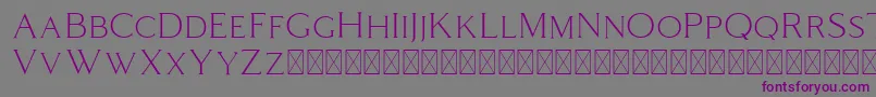 Coldiac Font – Purple Fonts on Gray Background