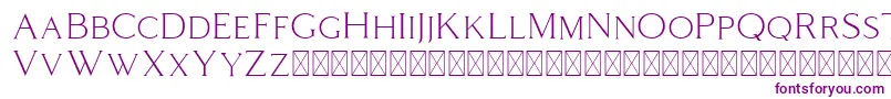 Coldiac Font – Purple Fonts on White Background