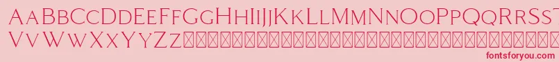 Coldiac Font – Red Fonts on Pink Background