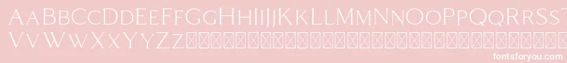 Coldiac Font – White Fonts on Pink Background