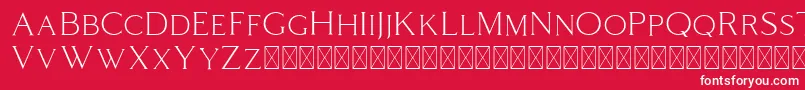 フォントColdiac – 赤い背景に白い文字