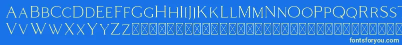 Coldiac Font – Yellow Fonts on Blue Background