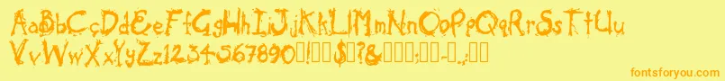 Más sobre la fuente ColdOcean Regular fuente ColdOcean Regular – Fuentes Naranjas Sobre Fondo Amarillo
