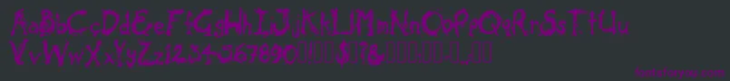 ColdOcean Regular Font – Purple Fonts on Black Background
