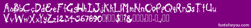 ColdOcean Regular Font – White Fonts on Purple Background