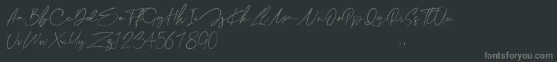Collega Font – Gray Fonts on Black Background