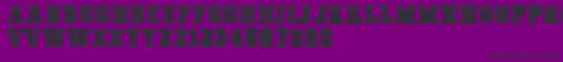 COLLEGEFREAKS Demo Font – Black Fonts on Purple Background