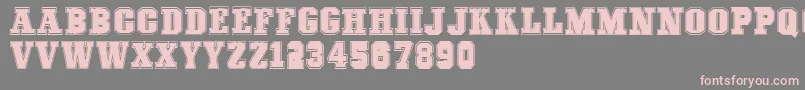 COLLEGEFREAKS Demo Font – Pink Fonts on Gray Background