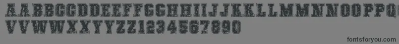 COLLEGEFREAKSDISTORTEDDEMO Font – Black Fonts on Gray Background