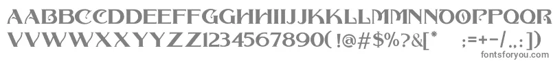 フォントCOLLONAR CAPS – 白い背景に灰色の文字