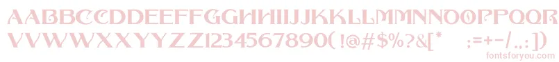 COLLONAR CAPS Font – Pink Fonts on White Background
