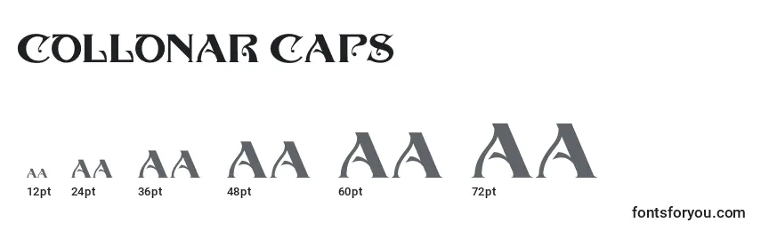 COLLONAR CAPS Font Sizes