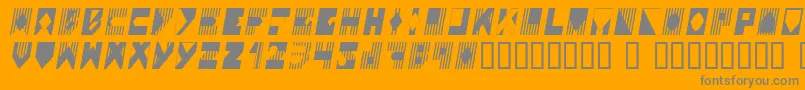 COLOI    Font – Gray Fonts on Orange Background