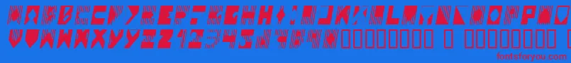 COLOI    Font – Red Fonts on Blue Background