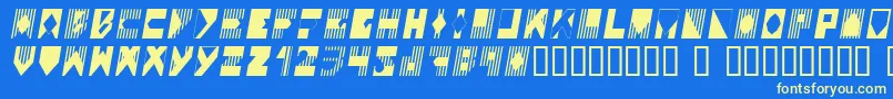 COLOI    Font – Yellow Fonts on Blue Background