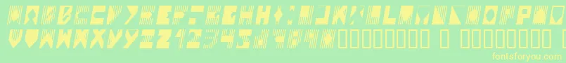 COLOI    Font – Yellow Fonts on Green Background