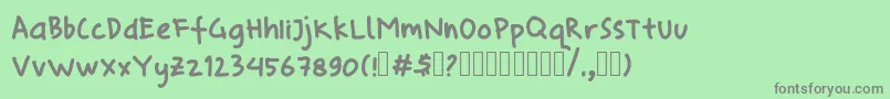 colombosketches Font – Gray Fonts on Green Background