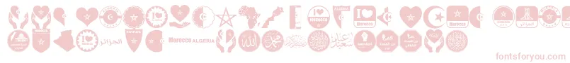 color Morocco Algeria Font – Pink Fonts