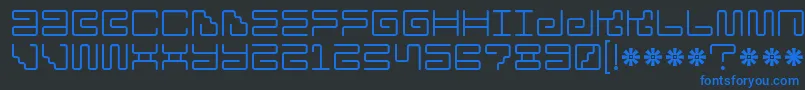 Подробнее о шрифте Iron Lounge Шрифт Iron Lounge – синие шрифты на чёрном фоне