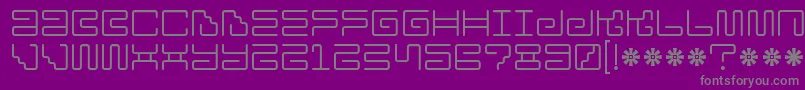 Police Iron Lounge – polices grises sur fond violet