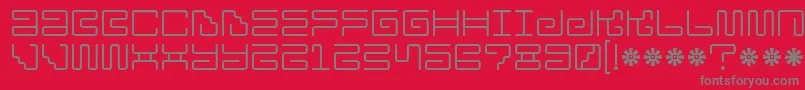 Iron Lounge Font – Gray Fonts on Red Background