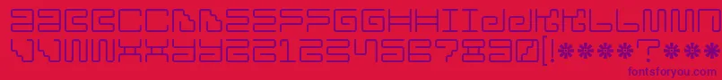 Iron Lounge Font – Purple Fonts on Red Background