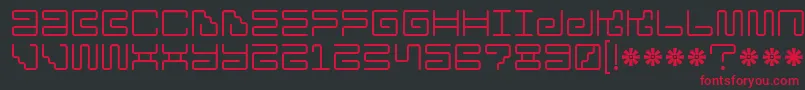 Iron Lounge Font – Red Fonts on Black Background