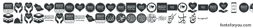 Color Saudi Arabia-fontti – Helvetica-fontit