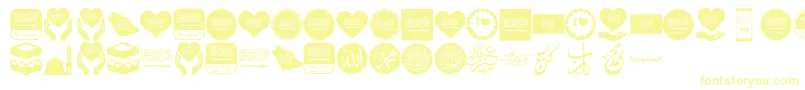フォントColor Saudi Arabia – 黄色のフォント