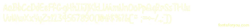 Color Time  -fontti – keltaiset fontit