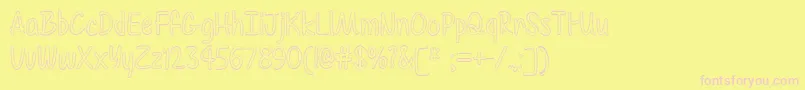 Color Time   Font – Pink Fonts on Yellow Background