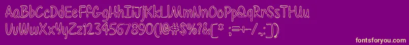 Color Time   Font – Yellow Fonts on Purple Background