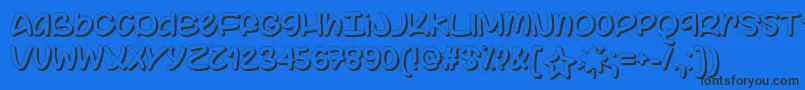 Color Your World   Font – Black Fonts on Blue Background