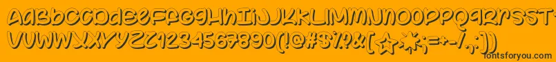 Color Your World   Font – Black Fonts on Orange Background