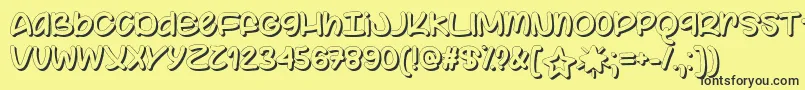 Color Your World   Font – Black Fonts on Yellow Background