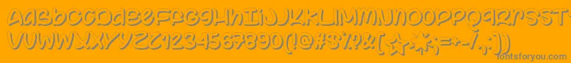 Color Your World   Font – Gray Fonts on Orange Background