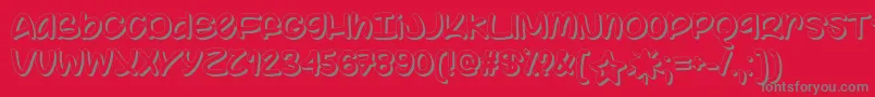 Color Your World   Font – Gray Fonts on Red Background