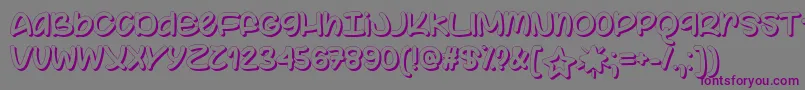 Color Your World   Font – Purple Fonts on Gray Background