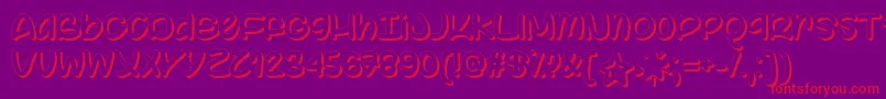 Color Your World   Font – Red Fonts on Purple Background