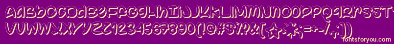 Color Your World   Font – Yellow Fonts on Purple Background