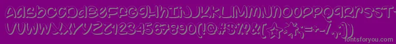 Color Your World   Font – Gray Fonts on Purple Background