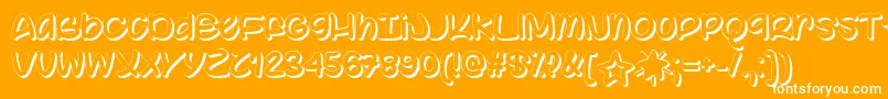 Color Your World   Font – White Fonts on Orange Background