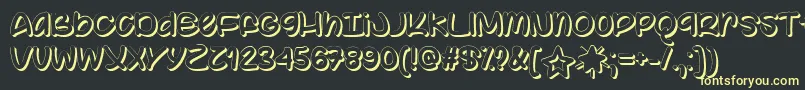 Color Your World   Font – Yellow Fonts on Black Background